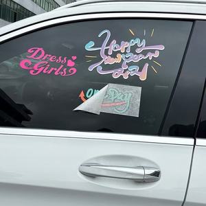 Decalcomanie <span class=keywords><strong>per</strong></span> parabrezza auto taglio personalizzato in vinile <span class=keywords><strong>con</strong></span> marchio stampa lettera testo Logo PVC auto trasferimento <span class=keywords><strong>adesivi</strong></span> - Product Image 2