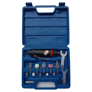 Pneumatic Grinder 225 Mm Trigger Switch Rear Exhaust Tire Repair And Polishing <b>Tool</b> With Accessories Set - Product Image 2