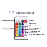 Ampoule LED RGB E27 220V 16 couleurs avec télécommande, ampoules RGB, lampe, ampoule pour salon, décoration intérieure, chambre à coucher, éclairage intérieur