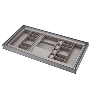 Tringle de penderie multifonctionnelle pour chambre à coucher, en alliage d'aluminium chromé, marque GQK - Product Image 1