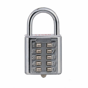HC04 Rectangular Zinc Alloy 10 Digit Keypad Combination Lock For Drawer Mechanical <b>Padlock</b> - Product Image 2
