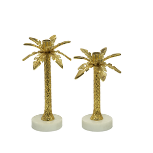 Candélabres de table ensemble de deux bougeoirs en métal événement fête mariage et décoration de noël bougeoir - Product Image 2