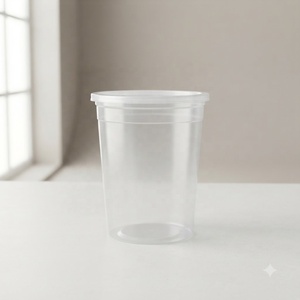 Vasos Desechables de Plástico PP con Tapas, Recipientes Transparentes para Almacenamiento de Alimentos para Llevar, Aperitivos, Salsas y Preparación de Comidas - Product Image 1