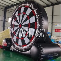 Jeu de fléchettes gonflable géant pour adultes et enfants, cible de fléchettes commerciale avec balles en velcro, jeux sportifs gonflables d'extérieur