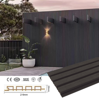 Revêtement mural en bois-plastique de haute qualité, co-extrusion, revêtement mural décoratif, installation facile, panneaux et planches muraux en WPC pour l'extérieur