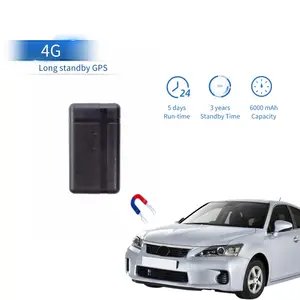 גשש GPS אלחוטי חדש משודרג 6000 mah עם עד 3 שנים של המתנה למעקב אחר נכסים GPS השכרת רכב