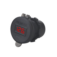 Cargador USB de 3 Puertos con Interruptor de Encendido/Apagado, Voltímetro LED, para Coche, RV, Camioneta, Barco, Salida de Carga Rápida QC3.0 PD20W