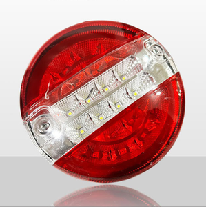 ELITESON Nueva Lámpara LED de Plástico Tipo Hamburguesa 12V 24V para Camión, Luz Trasera de Remolque de Alta Resistencia, Señal de Freno y Direccional 145x75mm Dot - Product Image 2