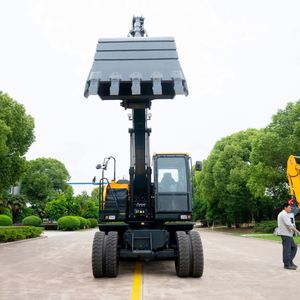 Excavadora de Ruedas de 15 Toneladas HW155 Hyundai Usada, Precio de Fábrica en China, para el Mercado Comercial, con Motor Potente - Product Image 4