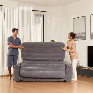Sofá Inflable Combinado para Tres Personas, Sillón Plegable con Reposapiés, Cama Plegable Moderna para Descanso en Interiores - Product Image 6