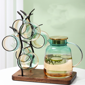 Thủy Tinh Borosilicate Thủ Công Sành Điệu Nước Nóng Lạnh Trà Đá Cà Phê Sữa Và Nước Trái Cây Đồ Uống Carafe - Product Image 1