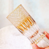 Venta caliente Edo Kiriko hecho a mano cristal copa de vino vaso de chupito nuevo diseño nueva llegada