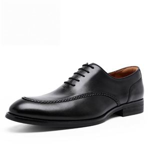 New Genuine Leather Upper <b>Height</b> <b>Increasing</b> Pointed Toe Lace-up <b>Shoes</b>-elegant Men's Business Formal <b>Shoes</b> - Product Image 6