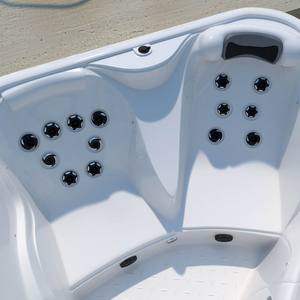 Jacuzzi pour 2 personnes, spa <span class=keywords><strong>portable</strong></span>, bain à remous extérieur en acrylique - Product Image 5