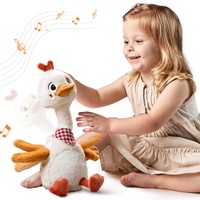 Tumama enfants électronique en peluche canard jouets sensoriel danse canard poupées bébé jouets musicaux doux peluche canard parlant jouet pour les tout-petits