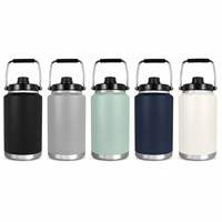 Growler à bière OEM 192 oz (un gallon) 128 oz, bouteille isotherme portable pour camping en extérieur, grande bouteille d'un gallon, d'un demi-gallon
