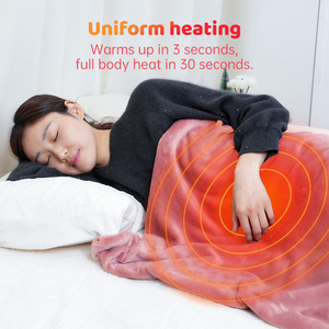 Wholesale Good Quality Electric Heating Blanket for <b>Bed</b> Thermal Winter Heated Throw <b>Pad</b> for Home & 0ffice - Product Image 4