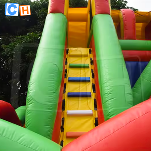 Carrera de obstáculos inflable Jungle Fun con soplador de aire carrera de obstáculos juego inflable carrera de obstáculos - Product Image 5