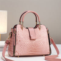 Sac à main tendance en cuir PU à motif crocodile pour femme, sac à bandoulière pour usage quotidien