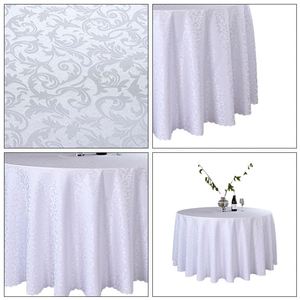 2024 WholesaleJacquard <b>Round</b> <b>Table</b> Cover Luxury <b>Tablecloth</b> White <b>Table</b> Cloth <b>for</b> Wedding - Product Image 5