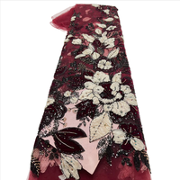 Tissu en tulle perlé avec sequins NI.AI pour robe de mariée, robe de soirée, robes africaines Asoebi
