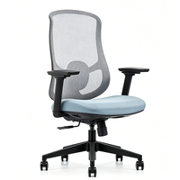 Chaise de bureau ergonomique en maille à accoudoirs fixes, style populaire, pour ordinateur, bureau à domicile, personnel, conférence, dortoir, étudiant