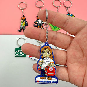 سلاسل مفاتيح PVC ناعمة/2D مخصصة تخلق مع شعارك سلسلة مفاتيح PVC مخصصة - Product Image 4