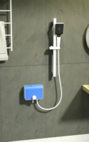 Ensemble de douche led intelligent ensemble de douche mural en laiton pour salle de bain ensemble de douche mitigeurs mural chaud froid robinet de salle de bain ensemble de douche