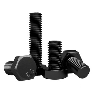 Tornillos y Tuercas DIN 933 <span class=keywords><strong>M6</strong></span>, M10, M12, M13, Tornillos Hexagonales de Acero al Carbono Negro de 18 x 80 mm, Grado 8.8 - Product Image 5