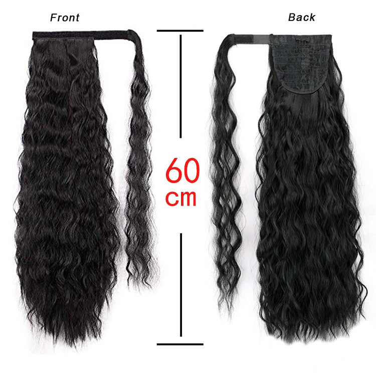 bouncy ponytail black 24 inches