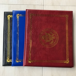 Logo personalizzato in fabbrica A4 in pelle di laurea laurea copertina del certificato di cartella per 2 gradi - Product Image 1