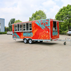 รถพ่วงขายอาหารเร็วรุ่นใหม่ Chammp สำหรับธุรกิจขายฮอทดอก พิซซ่า เบอร์เกอร์ ซุ้มขายอาหารเคลื่อนที่ รถขายของ - Product Image 2