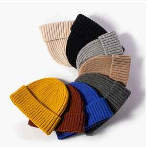 Outdoor Ski Warm <b>Winter</b> Hats Customize Solid Color Skull <b>Caps</b> <b>for</b> <b>Men</b> Women Embroidery Logo Cuffed Beanie - Product Image 2