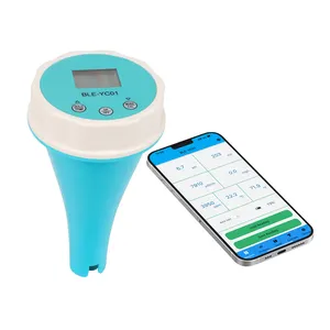 Bluetooth Air Kaporit/PH/TDS/EC/ORP/TEMP 6 IN 1 Meter BLE-YC01 Smart Online PH Meter Didukung Oleh Aplikasi Mobile untuk Pusaran Air