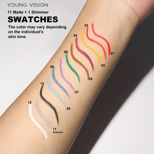ยังวิชั่น ครีม เจล อายไลเนอร์กันน้ำ ชุด 12 ชิ้นสำหรับแต่งหน้ารอบดวงตา - Product Image 4