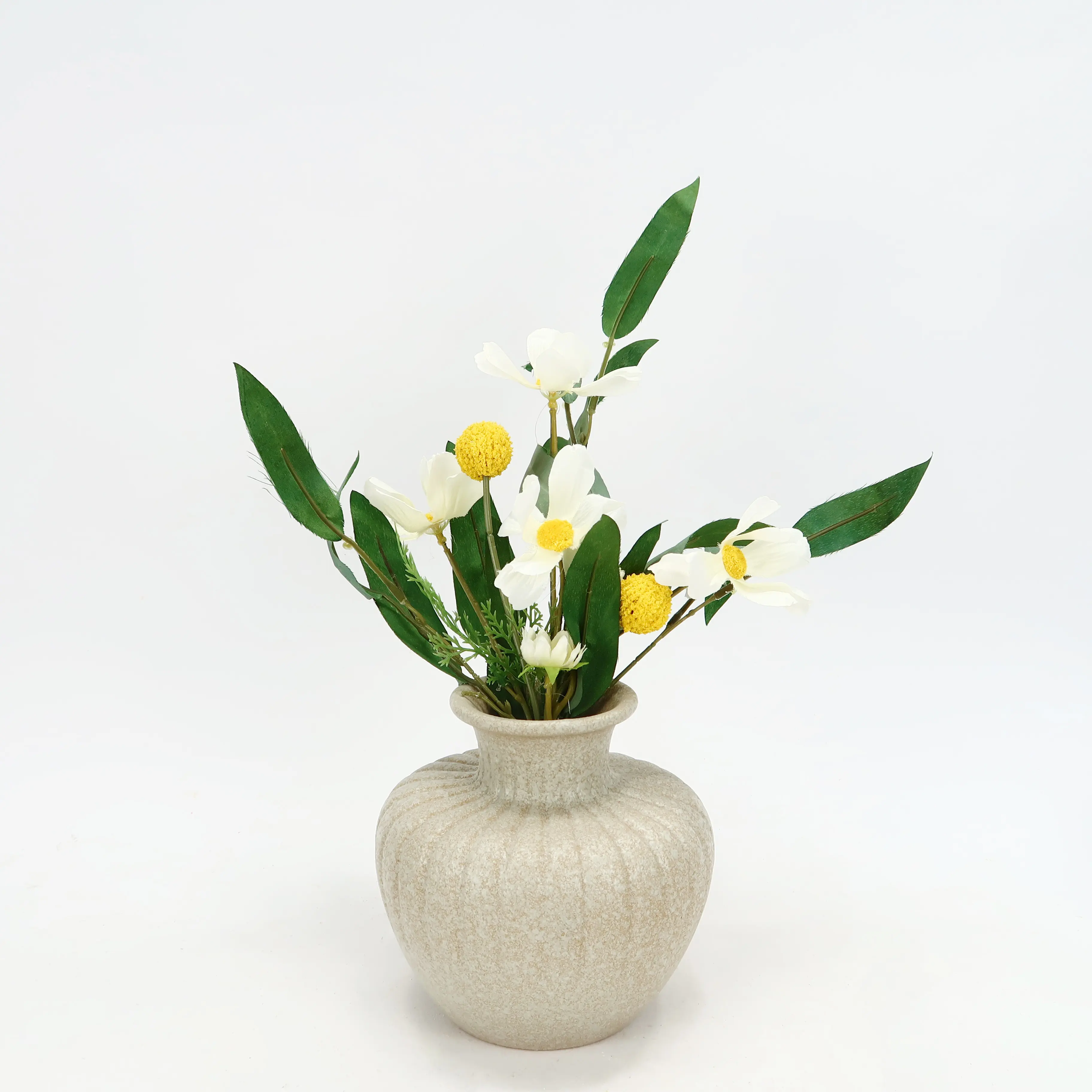 Retro Desktop Vase Luxury Modern Minimalist Office Living Room Home Dried Flowers Decoration Ceramic Vase