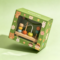 Scatola di Imballaggio in Carta Ecologica Personalizzata per Giocattoli e Prodotti per Bambini con Finestra Trasparente in PVC, Scatola in Carta Riciclabile