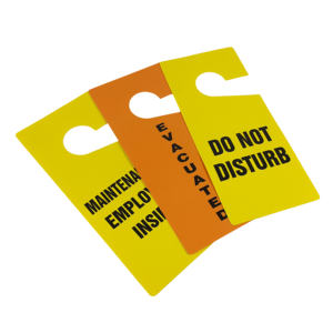 علامة شماعات الأبواب البلاستيكية البلاستيكية عالية الجودة المخصصة لا تشوه علامة تحذير باب الفندق - Product Image 3