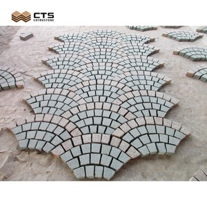 Nhà Máy Trực Tiếp Tùy Chỉnh G603 Granito Đánh Bóng Đá Cube Lát Gạch Ngoài Trời Hình Dạng Quạt Chất Lượng Cao Vật Liệu Trực Tiếp Từ Trung Quốc - Product Image 5