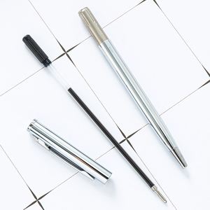 Bolígrafo Metálico Delgado con Logotipo Personalizado, Color Oro Rosa con Tinta Negra, Escritura Suave, para la Escuela y la Oficina, Regalo Publicitario - Product Image 6