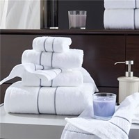 Linge d'hôtel 100% coton égyptien couleur 16S serviette de bain coffret cadeau serviette en coton égyptien
