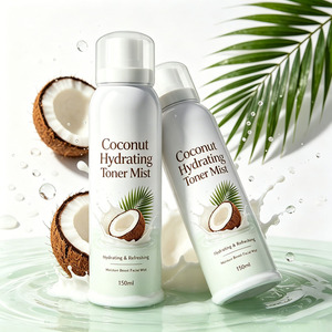 Brume tonifiante hydratante à la noix de coco pour le visage, spray facial rafraîchissant et hydratant en profondeur, apaisant et équilibrant la peau - Product Image 2