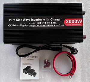 เครื่องสำรองไฟฟ้า (UPS) กำลังไฟ 2000W 2KW 12V 24V 48V เป็นไฟ AC 110V 220V พร้อมที่ชาร์จ - Product Image 4