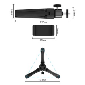 Mini trépied de projecteur Portable pliable pour caméra vidéo support de téléphone de bureau Sport cinéma trépied Flexible - Product Image 3
