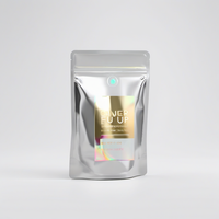 Sachet Doypack MDOPE PE pour friandises pour animaux de compagnie 400g avec valve unidirectionnelle, laminé brillant, sachet à faible consommation de matériaux