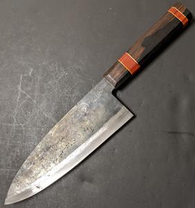 มีดเหล็กกล้าคาร์บอนตีขึ้นรูปด้วยมือ ด้ามไม้ ทำมือ สไตล์ญี่ปุ่น - Product Image 4