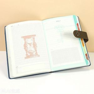 Carnet en PU personnalisé de luxe 2025-2026, en cuir végétalien avec boucle, logo personnalisé en promotion - Product Image 3