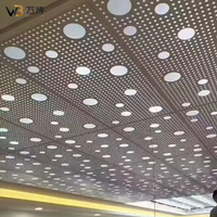 Panneau de plafond en aluminium rétroéclairé par LED, diffuseur en acrylique découpé au laser, motif personnalisé, décoratif, ignifuge, insonorisant, dalles de plafond
