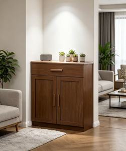 Meuble de rangement moderne en bois avec tiroir et portes, meuble autoportant pour salon - Product Image 1