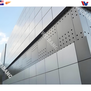 Nhà máy tùy chỉnh hiện đại bên ngoài bền nhôm Composite Panel cho kho Rèm tường mặt tiền với chống cháy Tính năng - Product Image 6